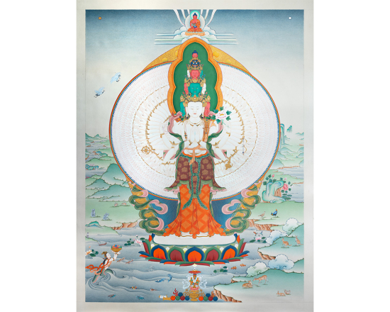 1000 Arms Chenrezig Bodhisattva of Compassion Home decor High Quality Canvas print 
