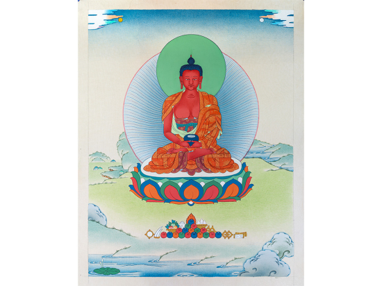 Amitabha Buddha Thangka Painting Giclee Canvas Print Home Decor 