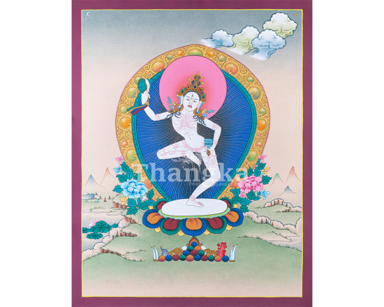 Hand Painted Machig Labdrone Thangka High Quality Thangka Painting
