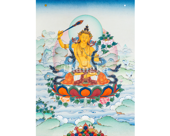Manjushri Thangka | Gentle Prince of Transcendent Wisdom