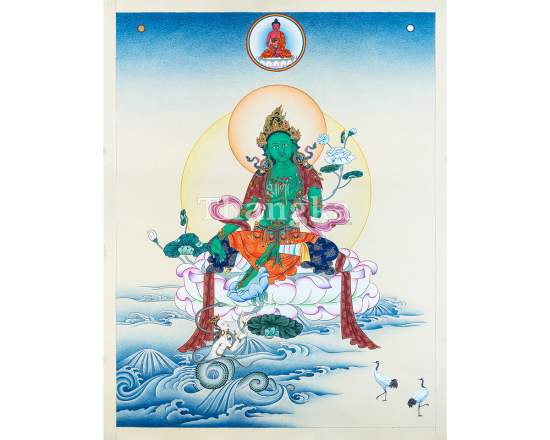 Green Tara Thangka Authentic Green Tara Thangka Tibetan Green Tara Thangka Green Tara Thangka Painting Handmade Tibetan Thangka Painting Buddhist Green Tara Thangka Art Hand Painted Tibetan Thangka Traditional Himalayan Thangka Art Buy Green Tara Thangka
