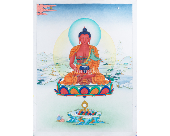 Amitabha Buddha Thangka | Buddha of Infinite Light | Authentic Tibetan Thangka Art