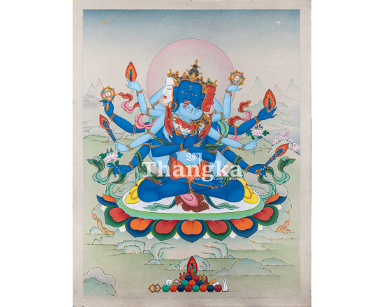 Guhyasamaja Thangka Highest Yoga Tantra Deity Mandala Authentic Tibetan Thangka Art