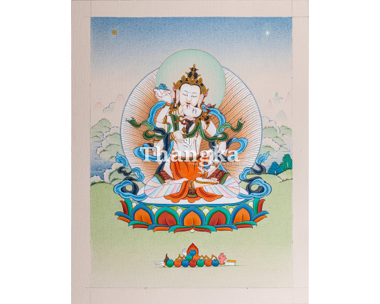 Vajrasattva with Consort Thangka | Yab Yum Purification Deity Art | Authentic Tibetan Thangka