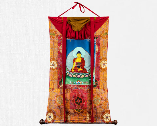 Applique Shakyamuni Buddha Brocade 