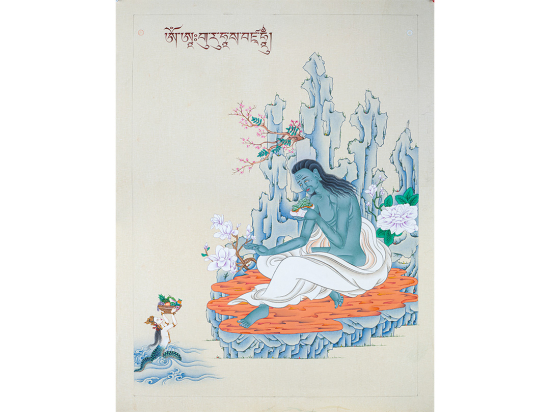 Milarepa Yogi Hand Painted Thangka 